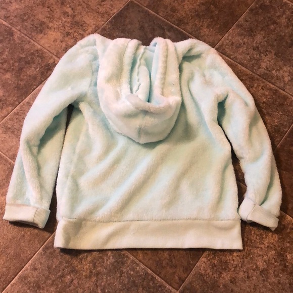 Girls Minnie Mouse Sherpa Hooded Sweatshirt - Picture 5 of 5